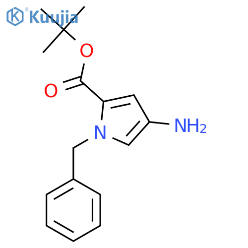 Tert-butyl 4-amino-1-benzylpyrrole-2-carboxylate structure