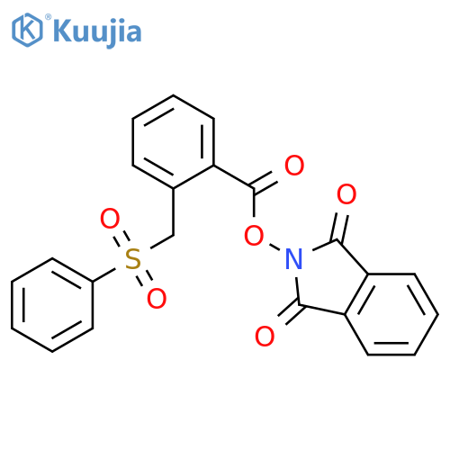 1,3-dioxo-2,3-dihydro-1H-isoindol-2-yl 2-[(benzenesulfonyl)methyl]benzoate structure