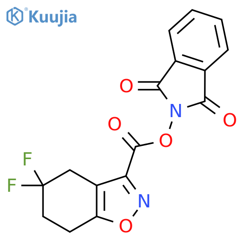 1,3-dioxo-2,3-dihydro-1H-isoindol-2-yl 5,5-difluoro-4,5,6,7-tetrahydro-1,2-benzoxazole-3-carboxylate structure