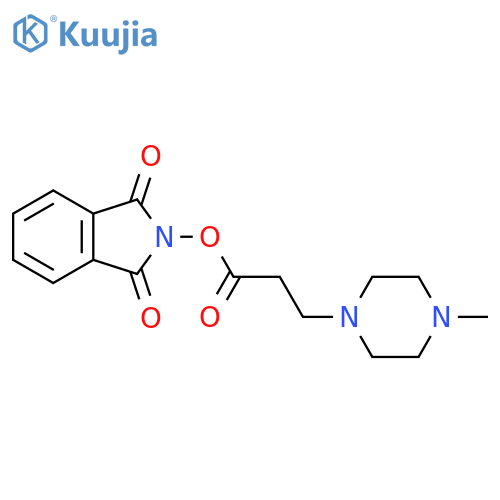 1,3-dioxo-2,3-dihydro-1H-isoindol-2-yl 3-(4-methylpiperazin-1-yl)propanoate structure