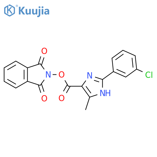 1,3-dioxo-2,3-dihydro-1H-isoindol-2-yl 2-(3-chlorophenyl)-5-methyl-1H-imidazole-4-carboxylate structure