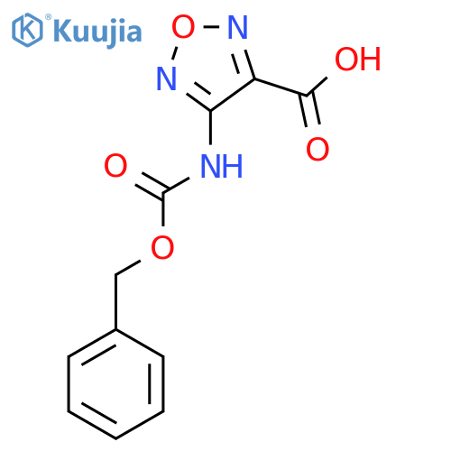 4-{[(Benzyloxy)carbonyl]amino}-1,2,5-oxadiazole-3-carboxylic acid structure