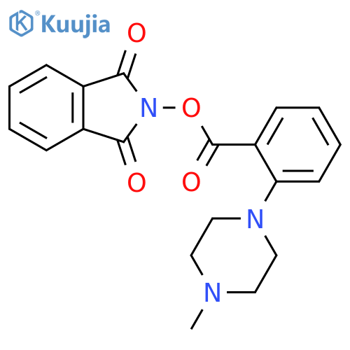 1,3-dioxo-2,3-dihydro-1H-isoindol-2-yl 2-(4-methylpiperazin-1-yl)benzoate structure