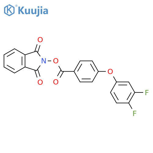 1,3-dioxo-2,3-dihydro-1H-isoindol-2-yl 4-(3,4-difluorophenoxy)benzoate structure