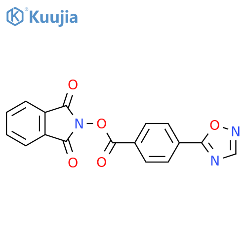 1,3-dioxo-2,3-dihydro-1H-isoindol-2-yl 4-(1,2,4-oxadiazol-5-yl)benzoate structure