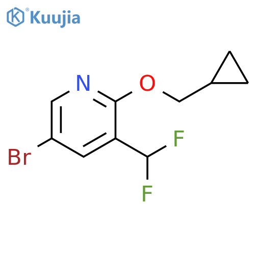 5-Bromo-2-(cyclopropylmethoxy)-3-(difluoromethyl)pyridine structure