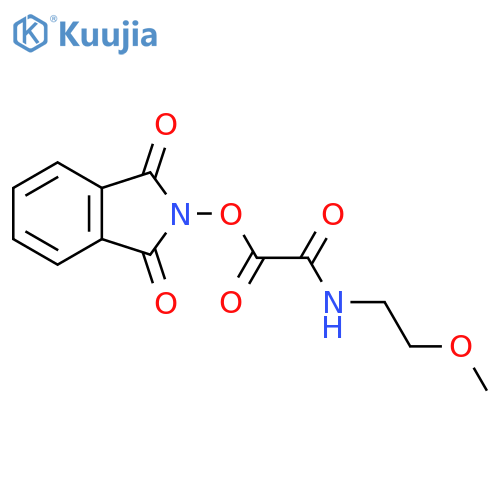 1,3-dioxo-2,3-dihydro-1H-isoindol-2-yl [(2-methoxyethyl)carbamoyl]formate structure