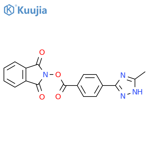 1,3-dioxo-2,3-dihydro-1H-isoindol-2-yl 4-(5-methyl-4H-1,2,4-triazol-3-yl)benzoate structure