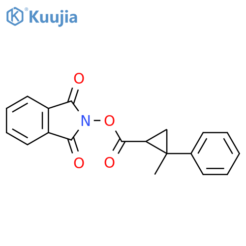 1,3-dioxo-2,3-dihydro-1H-isoindol-2-yl 2-methyl-2-phenylcyclopropane-1-carboxylate structure