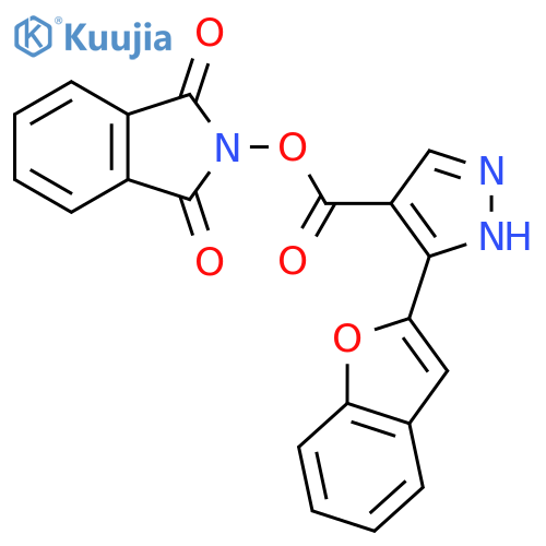 1,3-dioxo-2,3-dihydro-1H-isoindol-2-yl 3-(1-benzofuran-2-yl)-1H-pyrazole-4-carboxylate structure