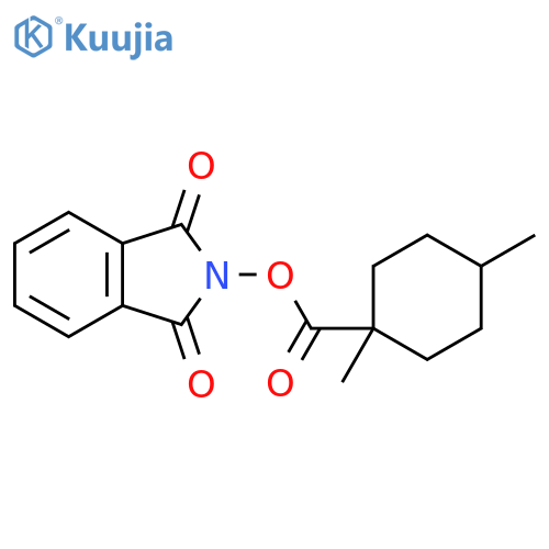 1,3-dioxo-2,3-dihydro-1H-isoindol-2-yl 1,4-dimethylcyclohexane-1-carboxylate structure