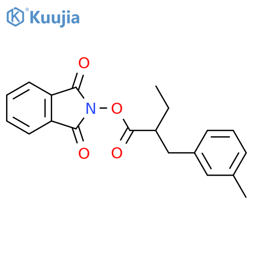 1,3-dioxo-2,3-dihydro-1H-isoindol-2-yl 2-[(3-methylphenyl)methyl]butanoate structure