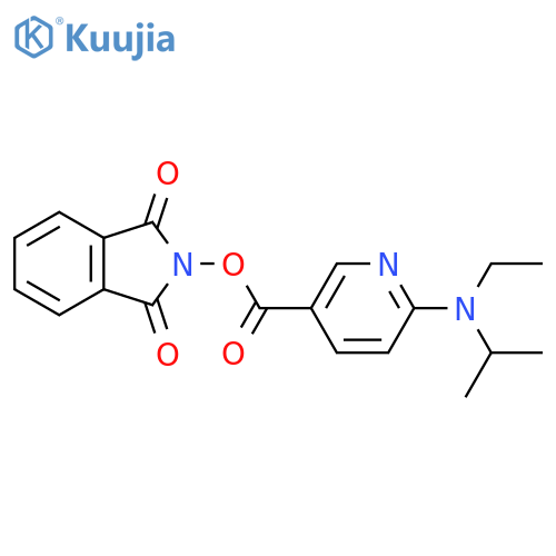 1,3-dioxo-2,3-dihydro-1H-isoindol-2-yl 6-[ethyl(propan-2-yl)amino]pyridine-3-carboxylate structure