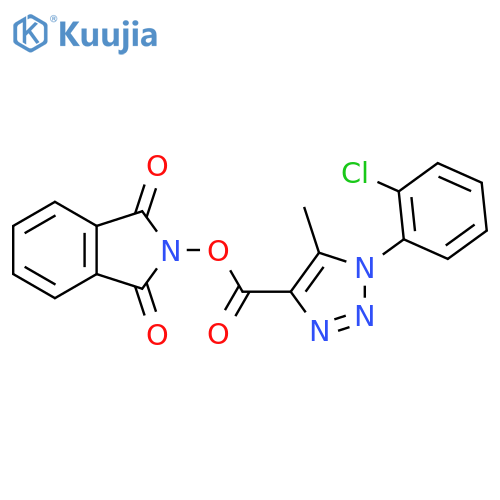 1,3-dioxo-2,3-dihydro-1H-isoindol-2-yl 1-(2-chlorophenyl)-5-methyl-1H-1,2,3-triazole-4-carboxylate structure