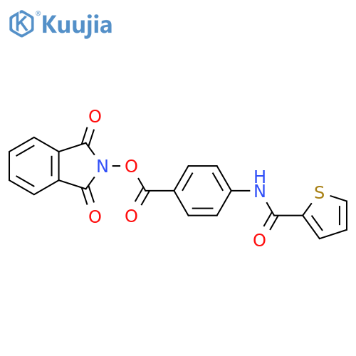 1,3-dioxo-2,3-dihydro-1H-isoindol-2-yl 4-(thiophene-2-amido)benzoate structure