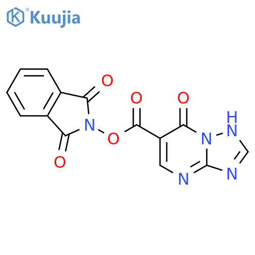 1,3-dioxo-2,3-dihydro-1H-isoindol-2-yl 7-hydroxy-[1,2,4]triazolo[1,5-a]pyrimidine-6-carboxylate structure