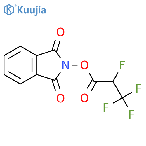 1,3-dioxo-2,3-dihydro-1H-isoindol-2-yl 2,3,3,3-tetrafluoropropanoate structure