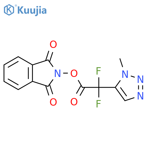 1,3-dioxo-2,3-dihydro-1H-isoindol-2-yl 2,2-difluoro-2-(1-methyl-1H-1,2,3-triazol-5-yl)acetate structure