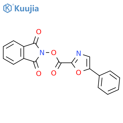 1,3-dioxo-2,3-dihydro-1H-isoindol-2-yl 5-phenyl-1,3-oxazole-2-carboxylate structure
