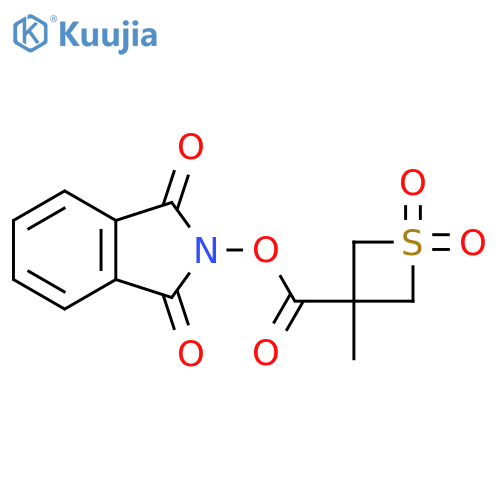 1,3-dioxo-2,3-dihydro-1H-isoindol-2-yl 3-methyl-1,1-dioxo-1lambda6-thietane-3-carboxylate structure