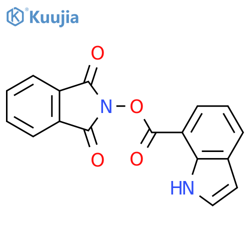 1,3-dioxo-2,3-dihydro-1H-isoindol-2-yl 1H-indole-7-carboxylate structure