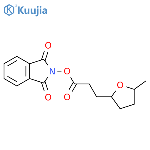 1,3-dioxo-2,3-dihydro-1H-isoindol-2-yl 3-(5-methyloxolan-2-yl)propanoate structure