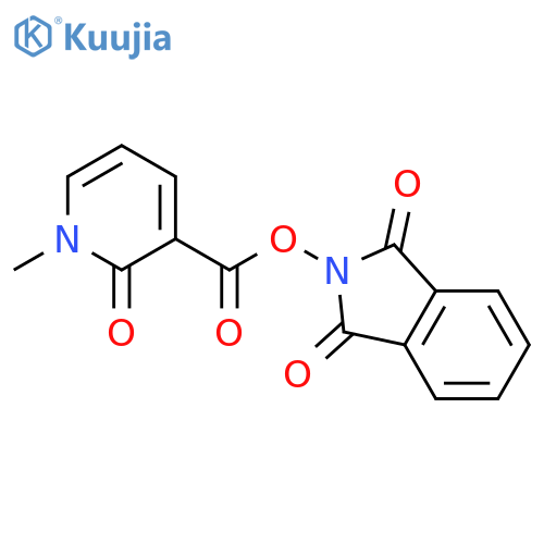 1,3-dioxo-2,3-dihydro-1H-isoindol-2-yl 1-methyl-2-oxo-1,2-dihydropyridine-3-carboxylate structure