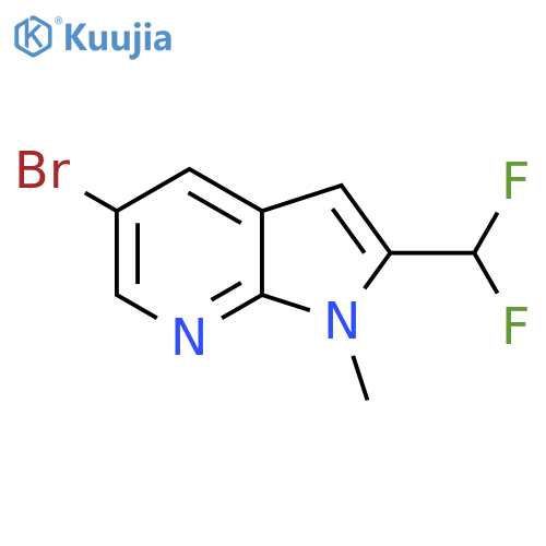 5-Bromo-2-(difluoromethyl)-1-methylpyrrolo[2,3-b]pyridine structure