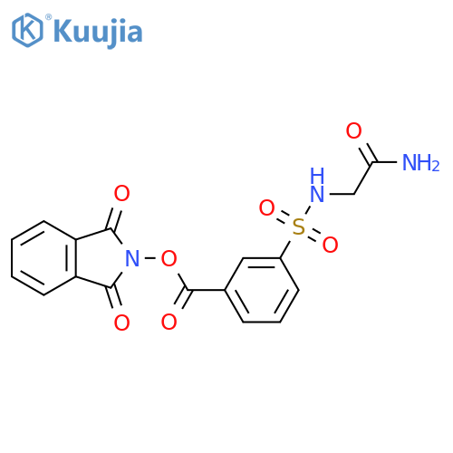 1,3-dioxo-2,3-dihydro-1H-isoindol-2-yl 3-[(carbamoylmethyl)sulfamoyl]benzoate structure