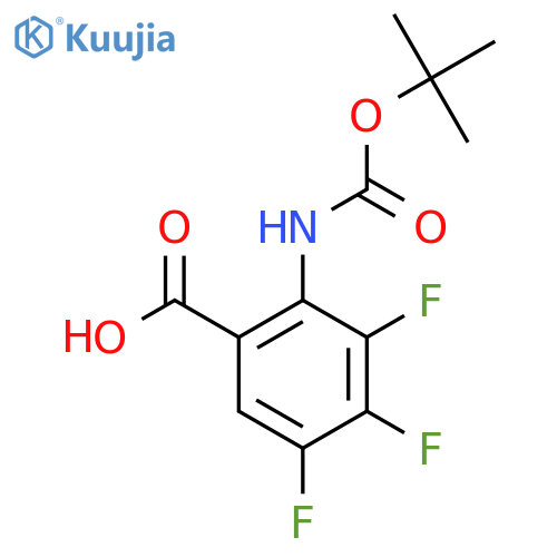 2-{[(Tert-butoxy)carbonyl]amino}-3,4,5-trifluorobenzoic acid structure