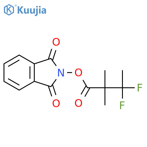 1,3-dioxo-2,3-dihydro-1H-isoindol-2-yl 3,3-difluoro-2,2-dimethylbutanoate structure