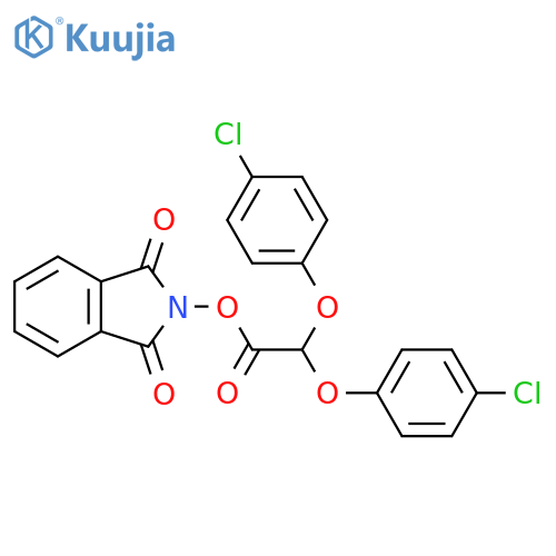 1,3-dioxo-2,3-dihydro-1H-isoindol-2-yl 2,2-bis(4-chlorophenoxy)acetate structure