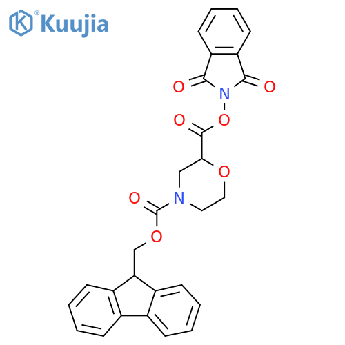 2-(1,3-dioxo-2,3-dihydro-1H-isoindol-2-yl) 4-(9H-fluoren-9-yl)methyl morpholine-2,4-dicarboxylate structure