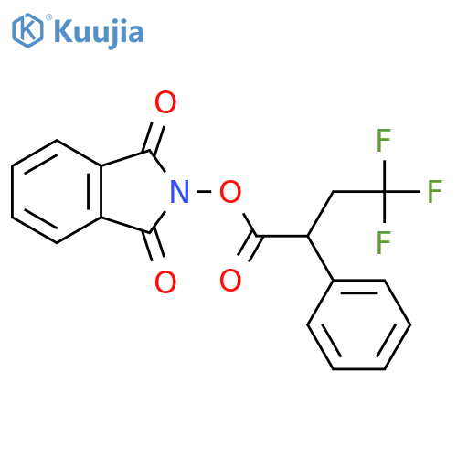 1,3-dioxo-2,3-dihydro-1H-isoindol-2-yl 4,4,4-trifluoro-2-phenylbutanoate structure