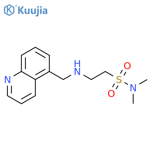 Ethanesulfonamide, N,N-dimethyl-2-[(5-quinolinylmethyl)amino]- structure