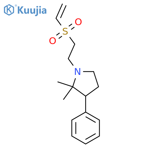 1-2-(ethenesulfonyl)ethyl-2,2-dimethyl-3-phenylpyrrolidine structure