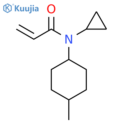 N-cyclopropyl-N-(4-methylcyclohexyl)prop-2-enamide structure