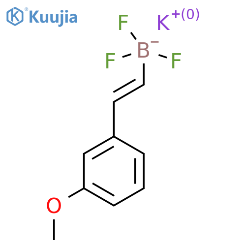 potassium trifluoro(E)-2-(3-methoxyphenyl)ethenylboranuide structure