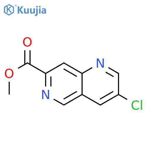 methyl 3-chloro-1,6-naphthyridine-7-carboxylate structure