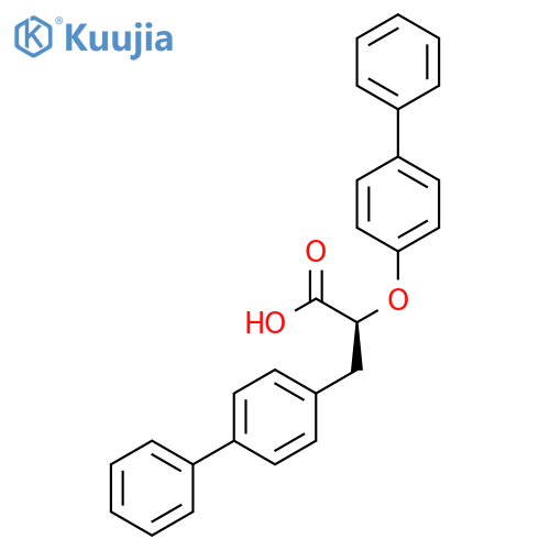 (2s)-3-(Biphenyl-4-Yl)-2-(Biphenyl-4-Yloxy)propanoic Acid structure