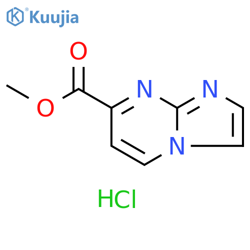 Imidazo[1,2-a]pyrimidine-7-carboxylic acid, methyl ester, hydrochloride (1:1) structure