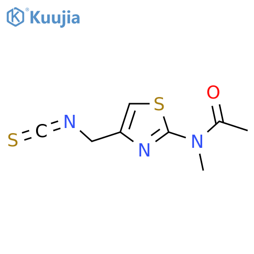 N-[4-(Isothiocyanatomethyl)-1,3-thiazol-2-yl]-N-methylacetamide structure