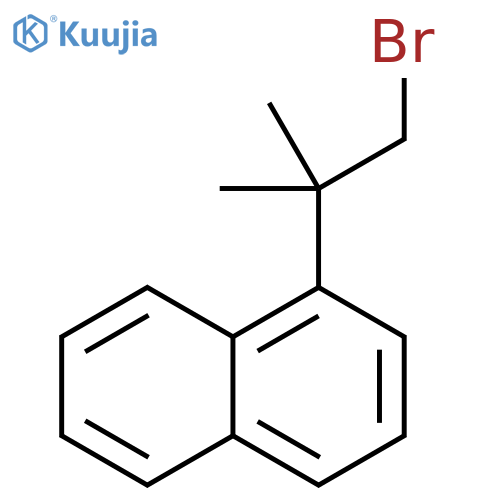 1-(1-bromo-2-methylpropan-2-yl)naphthalene structure
