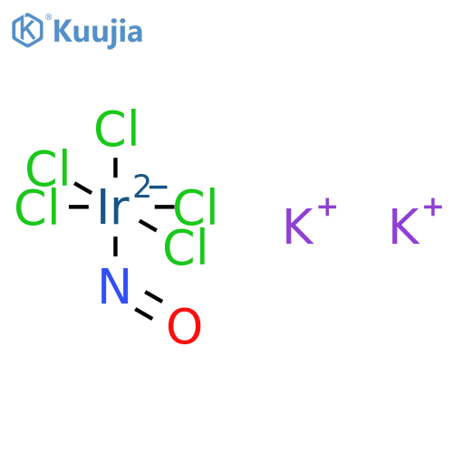Iridate(1-),pentachloronitrosyl-, potassium, (OC-6-21)- (9CI) structure
