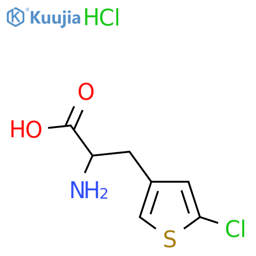 2-Amino-3-(5-chlorothiophen-3-yl)propanoic acid;hydrochloride structure