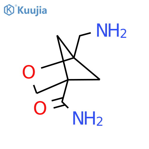 1-(Aminomethyl)-2-oxabicyclo[2.1.1]hexane-4-carboxamide structure