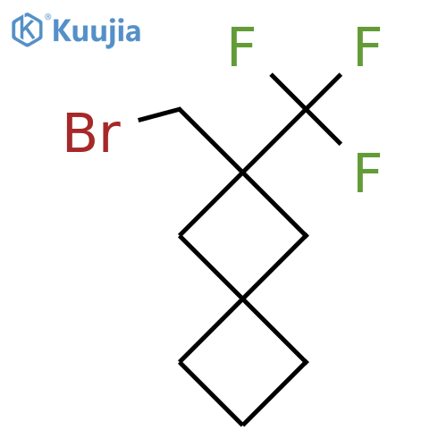 2-(Bromomethyl)-2-(trifluoromethyl)spiro[3.3]heptane structure