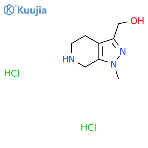 (1-Methyl-4,5,6,7-tetrahydropyrazolo[3,4-c]pyridin-3-yl)methanol;dihydrochloride structure