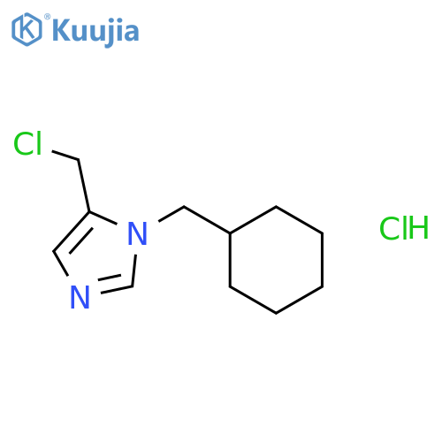 5-(Chloromethyl)-1-(cyclohexylmethyl)-1H-imidazole hydrochloride structure