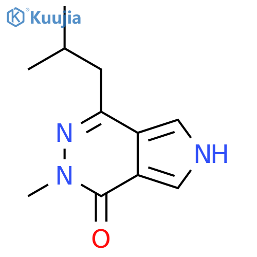 2-methyl-4-(2-methylpropyl)-1H,2H,6H-pyrrolo3,4-dpyridazin-1-one structure